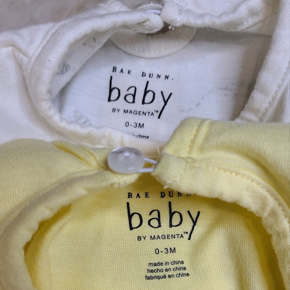 Rae Dunn Baby (2) Short Rompers (1) Outfit 0-3M I Stole Grandma's Heart - Picture 9 of 9